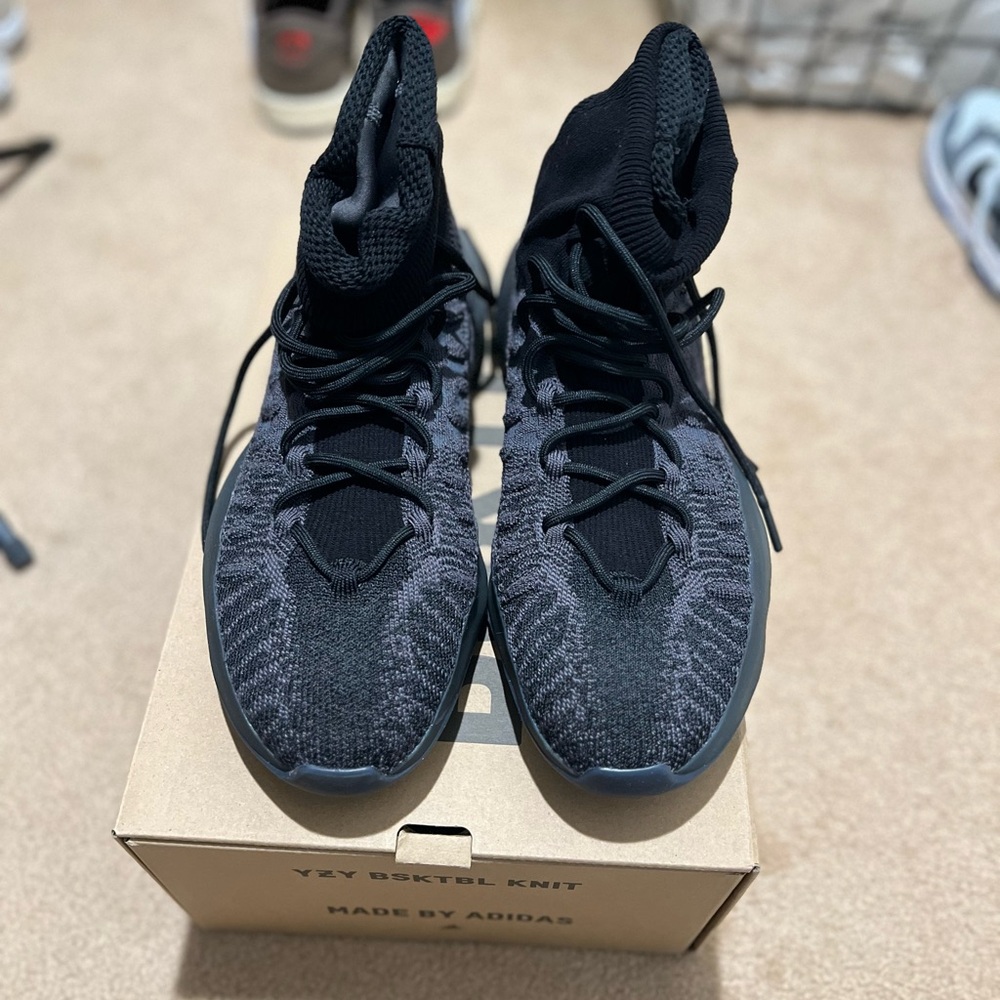 Adidas Yeezy Black Knit Men's Shoes